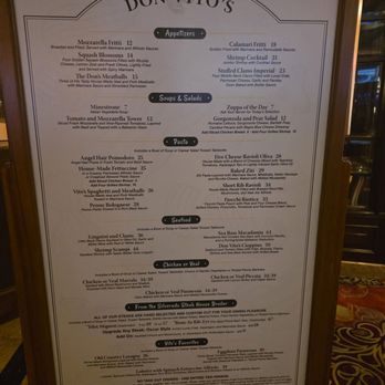 Don Vito's - Outside menu - Italian Near Me - Las Vegas, Nevada Don Vito's - Outside menu - Italian Near Me - Las Vegas, Nevada