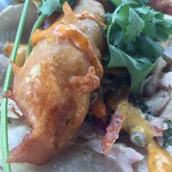 Breakwater Barbecue - Fish Taco - close to being real good. - Barbeque Near Me - El Granada, California