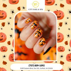City Nail Spa 2 - Halloween art is where creepy meets cute. Let your nails steal the show. Schedule today