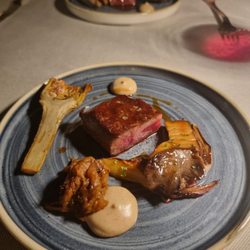 Aroma - Entrecôte of wagyū with hazelnuts and braised onion