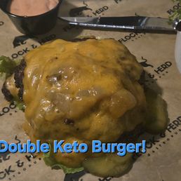 I requested no bun on the Double Smash burger. Very delicious I requested no bun on the Double Smash burger. Very delicious