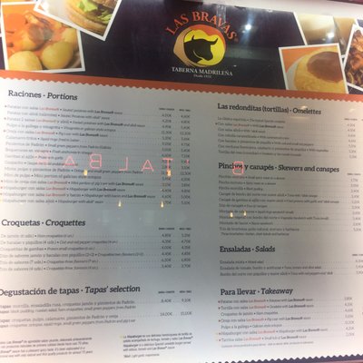 Menu photo 1 Las Bravas Madrid, M Menu photo 1 Las Bravas Madrid, M