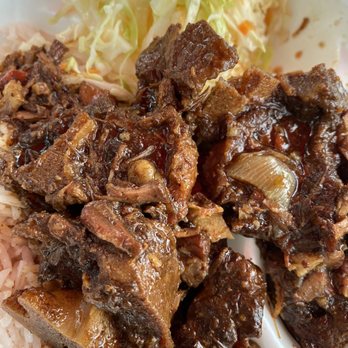 Irie Eats - oxtail, served over rice & beans with slaw - medium - Caribbean Near Me - Provincetown, Massachusetts Irie Eats - oxtail, served over rice & beans with slaw - medium - Caribbean Near Me - Provincetown, Massachusetts