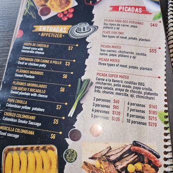 Casa Mateo Fonda Bar - Menu - Colombian Near Me - Chicago, Illinois