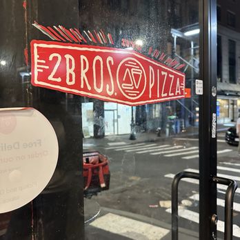 2 Bros Pizza - Sign - Pizza Near Me - New York, New York