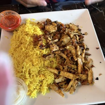 Jasmin Grill - Chicken Shawarma Plate with yellow rice - Mediterranean Near Me - Pineville, North Carolina
