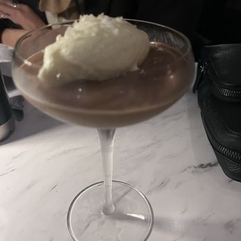Holy Saints - Chocolate pudding- interesting blend of sweetness and savory from the addition of salt from the cream. - New American Near Me - Pasadena, California Holy Saints - Chocolate pudding- interesting blend of sweetness and savory from the addition of salt from the cream. - New American Near Me - Pasadena, California
