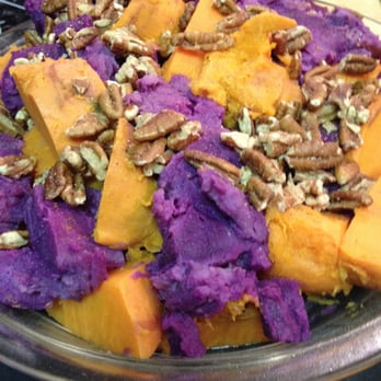 Chefs' Haven - bowl of purple mashed potatoes and pecans - Cheese Shops Near Me - Hockessin, Delaware Chefs' Haven - bowl of purple mashed potatoes and pecans - Cheese Shops Near Me - Hockessin, Delaware