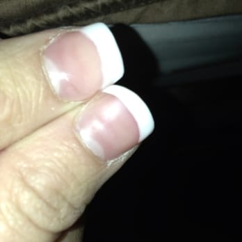 Vacaville Nails - This is how they did my fill, then said it was fine and didn't know why I was so upset about it. - Nail Salons Near Me - Vacaville, California