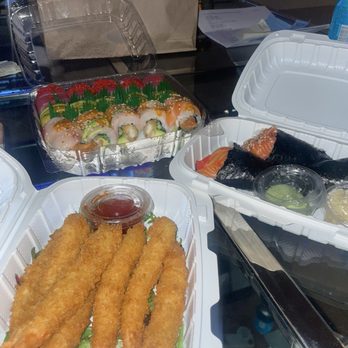 Mark Sushi - 16. Tempura Shrimp Roll (10 Pieces) 1. Salmon, Tuna or Yellowtail - Sushi Bars Near Me - Lakewood, Colorado Mark Sushi - 16. Tempura Shrimp Roll (10 Pieces) 1. Salmon, Tuna or Yellowtail - Sushi Bars Near Me - Lakewood, Colorado