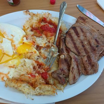 Golden Ox - Pork chop breakfast - Burgers Near Me - Pomona, California Golden Ox - Pork chop breakfast - Burgers Near Me - Pomona, California