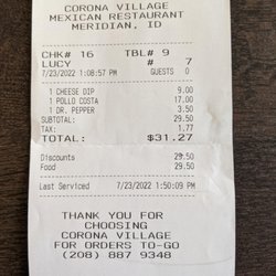 Corona Village Mexican Restaurant