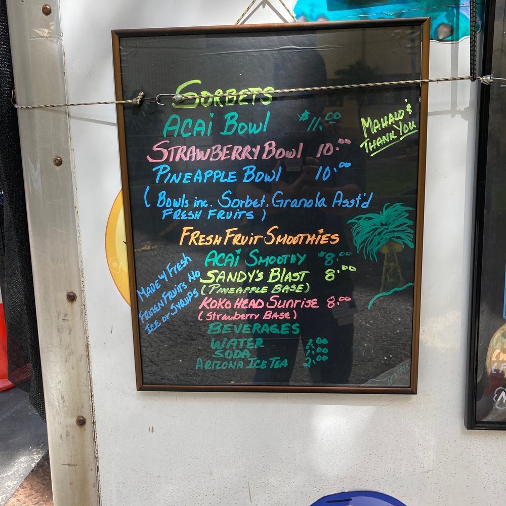 Just-ice - a menu on a chalk board - Shaved Ice Near Me Just-ice - a menu on a chalk board - Shaved Ice Near Me
