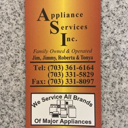 Appliance Services - Business card