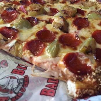 Bada Bing - Cheese pepperoni with stuffed banana peppers! - Sports Bars Near Me - Buffalo, New York Bada Bing - Cheese pepperoni with stuffed banana peppers! - Sports Bars Near Me - Buffalo, New York