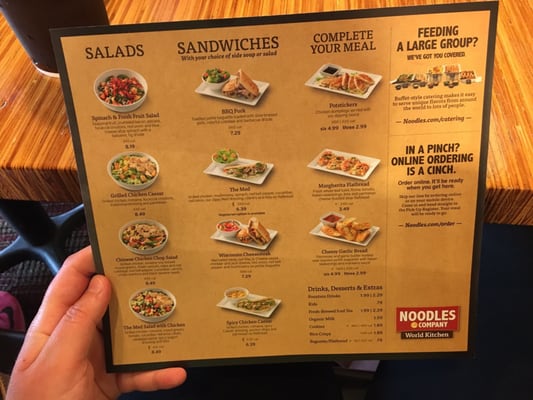 Menu photo 1 Noodles and Company Lincoln, NE