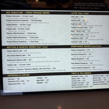 Dex Coffee - Current Menu March 2026 - Coffee & Tea Near Me - Fountain Valley, California Dex Coffee - Current Menu March 2026 - Coffee & Tea Near Me - Fountain Valley, California