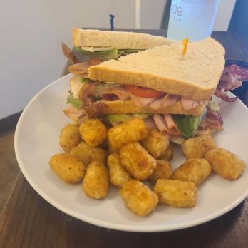 Alematic Artisan Ales - Turkey club sandwich & side of tots - Brewpubs Near Me - Dayton, Ohio