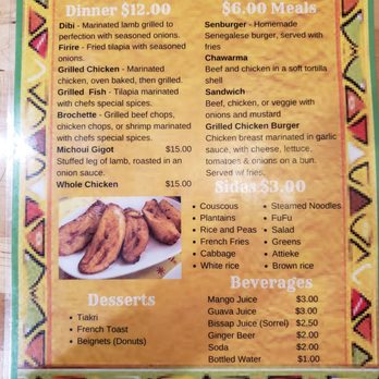 Teranga Restaurant - Menu - African Near Me - Cincinnati, Ohio