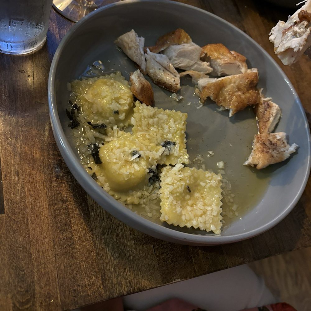 ECCO on Overton Park - Tre Formaggi Ravioli with chicken - Modern European Near Me - Memphis, Tennessee ECCO on Overton Park - Tre Formaggi Ravioli with chicken - Modern European Near Me - Memphis, Tennessee