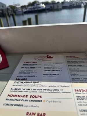 Menu photo 3 Red's Lobster Pot Restaurant Point Pleasant Beach, NJ