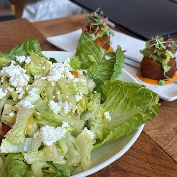 BoatHouse RoofTop - potato croquettes & mediterranean greek salad - Mediterranean Near Me - Queens, New York BoatHouse RoofTop - potato croquettes & mediterranean greek salad - Mediterranean Near Me - Queens, New York