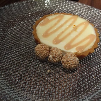 Indian Accent - Lunch prefix dessert besan ladoo cheesecake - Indian Near Me - New York, New York Indian Accent - Lunch prefix dessert besan ladoo cheesecake - Indian Near Me - New York, New York