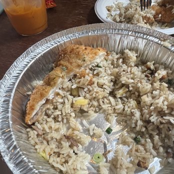 310 Eatery - Pineapple "Puck " Fried Rice added fried chicken (Tiny pineapples!!) - Burgers Near Me - Albany, California