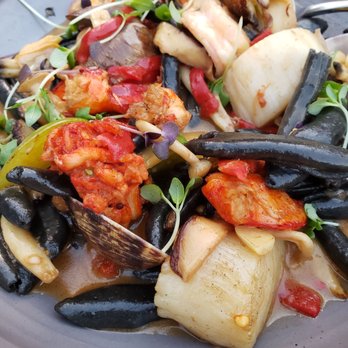 Roe Seafood Restaurant - Wild Seafood and Squid ink Cavatelli - Seafood Near Me - Long Beach, California Roe Seafood Restaurant - Wild Seafood and Squid ink Cavatelli - Seafood Near Me - Long Beach, California