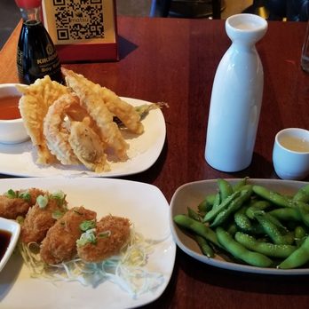 Matsu - Tempura set, oyster fry, edamame and hot sake - Sushi Bars Near Me - Seattle, Washington Matsu - Tempura set, oyster fry, edamame and hot sake - Sushi Bars Near Me - Seattle, Washington
