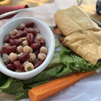 Nepenthe - Shrimp BLT with garbanzo beans - New American Near Me - Big Sur, California Nepenthe - Shrimp BLT with garbanzo beans - New American Near Me - Big Sur, California