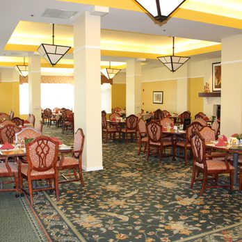 Brecon Village - Enjoy our chef prepared meals with friends and family in our dining room. - Retirement Homes Near Me - Saline, Michigan Brecon Village - Enjoy our chef prepared meals with friends and family in our dining room. - Retirement Homes Near Me - Saline, Michigan