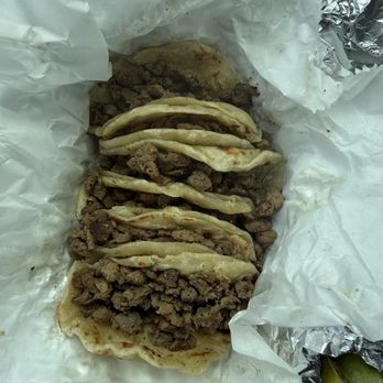 Taco Express - 6 mini flour tacos with all the toppings on the side - Mexican Near Me - Palmview, Texas Taco Express - 6 mini flour tacos with all the toppings on the side - Mexican Near Me - Palmview, Texas