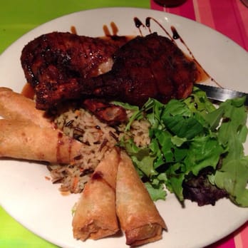 The George - Plum duck with vegetable fried egg rolls - American Near Me - Vail, Colorado
