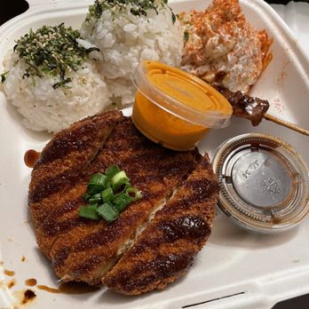 Lucky Catsu - Lucky Catsu Plate, dollar hit, Spicy Mayo - Vegan Near Me - Los Angeles, California Lucky Catsu - Lucky Catsu Plate, dollar hit, Spicy Mayo - Vegan Near Me - Los Angeles, California