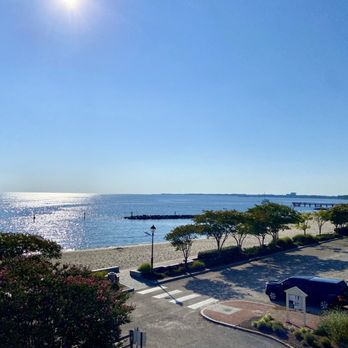 Yorktown Beach Hotel - View from balcony - Hotels Near Me - Yorktown, Virginia Yorktown Beach Hotel - View from balcony - Hotels Near Me - Yorktown, Virginia