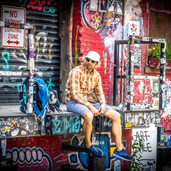 L Train Vintage - Hat, shorts, and shirt all from LTrain! - Thrift Stores Near Me - Brooklyn, New York