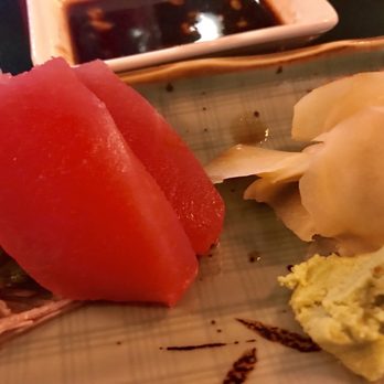 Sushiya - Tuna maguro sashimi. Just ok, but the pieces are thick - Sushi Bars Near Me - Dallas, Texas Sushiya - Tuna maguro sashimi. Just ok, but the pieces are thick - Sushi Bars Near Me - Dallas, Texas