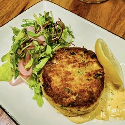 Crab-cake appetizer Crab-cake appetizer