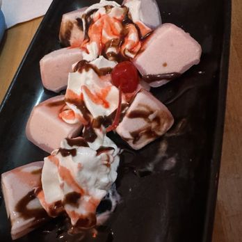 Tsukiyomi Sushi - Strawberry mochi iced cream - Japanese Near Me - Winter Haven, Florida