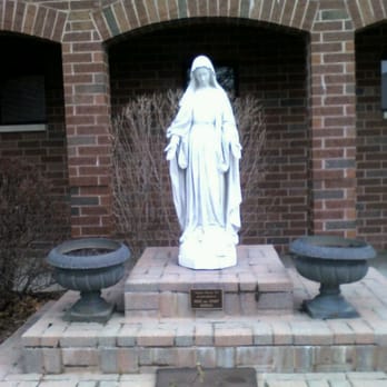 Holy Trinity Church - Our Lady's statue outside the west doors of the church - Churches Near Me - Westmont, Illinois Holy Trinity Church - Our Lady's statue outside the west doors of the church - Churches Near Me - Westmont, Illinois