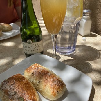 Red White & Brew - Mimosa and bread sticks before our meal-so good! - American Near Me - Mesa, Arizona Red White & Brew - Mimosa and bread sticks before our meal-so good! - American Near Me - Mesa, Arizona