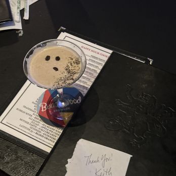 Morrison - espresso martini thank you note - Gastropubs Near Me - Los Angeles, California