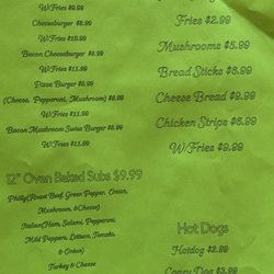 Allway Stop Market - Current Menu (1/2025)