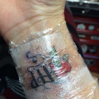 Exposed Temptations Tattoo - Hanging with my sister. Ower fit us right in! I've gotten all my work done here.. This is my smallest one. - Tattoo Near Me - Manassas, Virginia