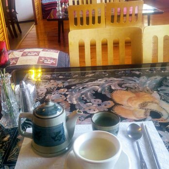 Korea House - To start: nice size pot of genmaicha tea and soup - Korean Near Me - Tucson, Arizona Korea House - To start: nice size pot of genmaicha tea and soup - Korean Near Me - Tucson, Arizona