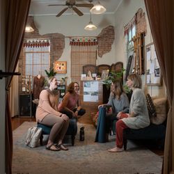 Urban Yoga - Teachers gathered in lobby