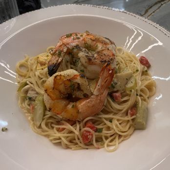 Sage & Salt Bistro - Grilled shrimp pasta - New American Near Me - Winston-Salem, North Carolina