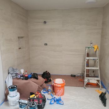 Basad Builders - Incomplete shower glass enclosure - General Contractors Near Me - Dallas, Texas