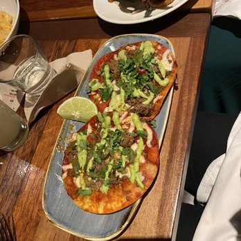 Von's 1000Spirits - Red Beef Street Tacos - New American Near Me - Seattle, Washington
